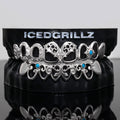 Open Face Filigree Turquoise Grillz - IcedGrillz