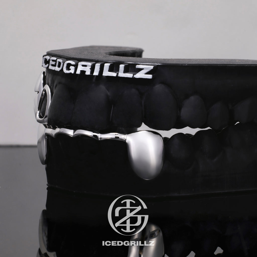 Open Face Star & Fangs Bridge Grillz