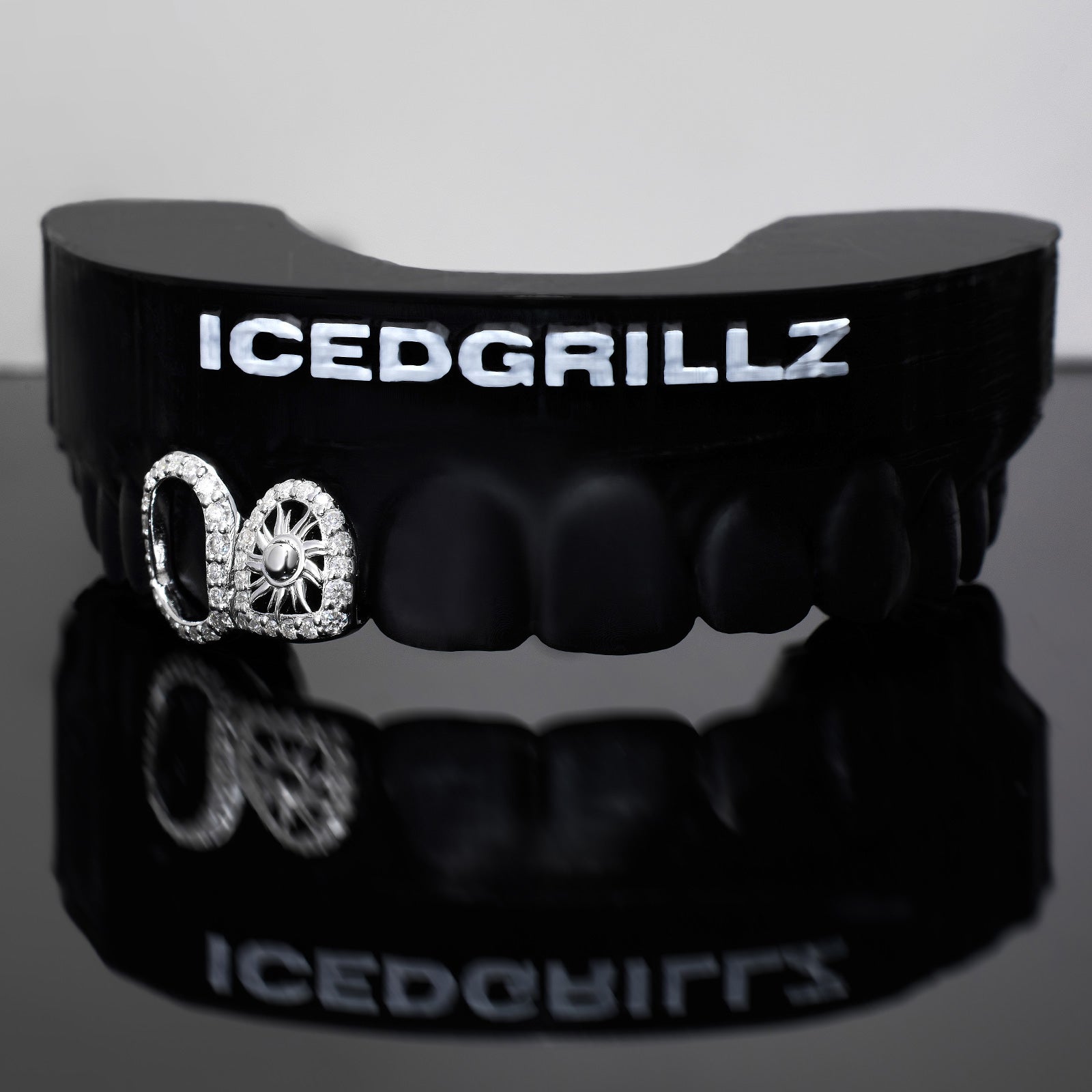 Plain Sunburst Iced Open Face Grillz
