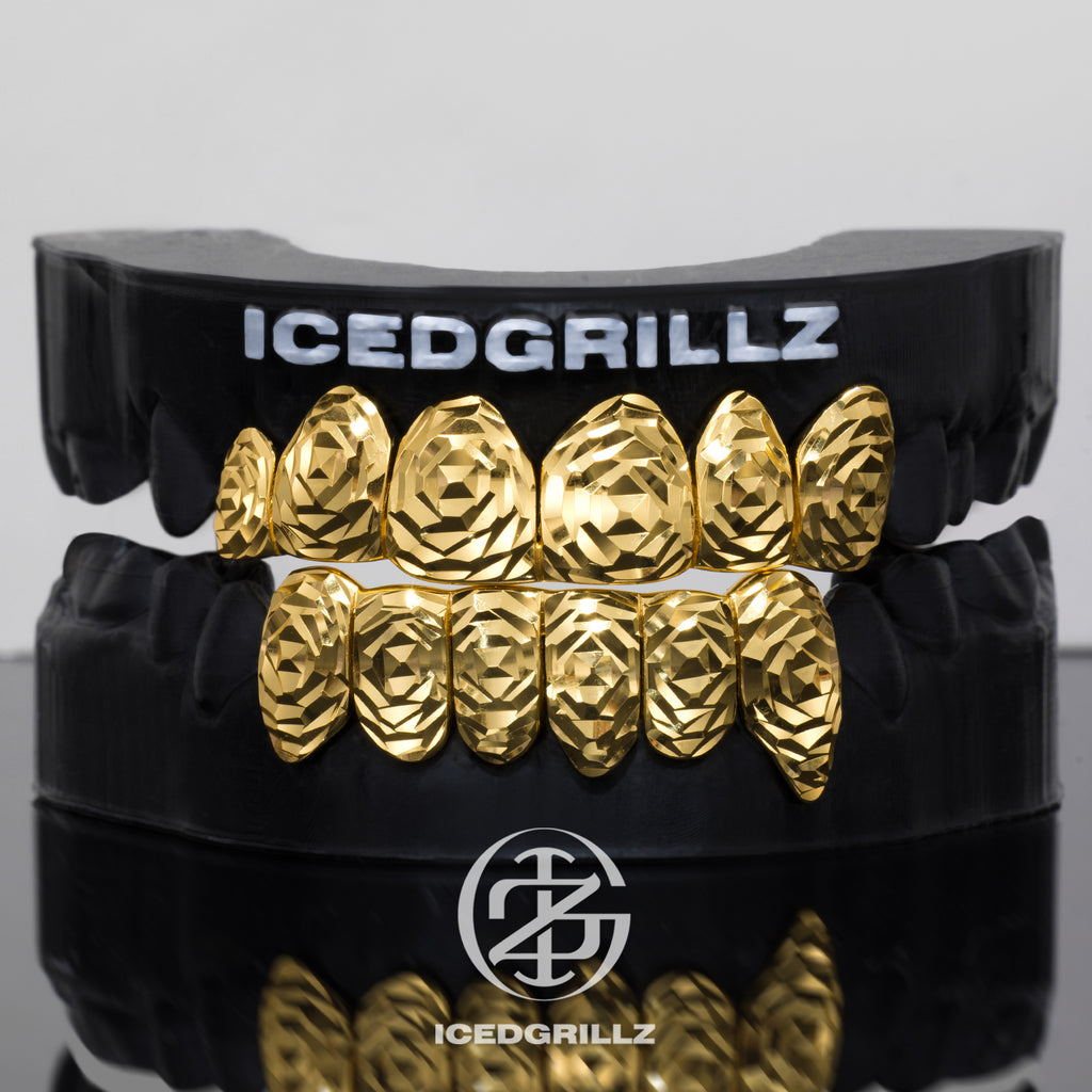Polished Gold Rose Cut Grillz
