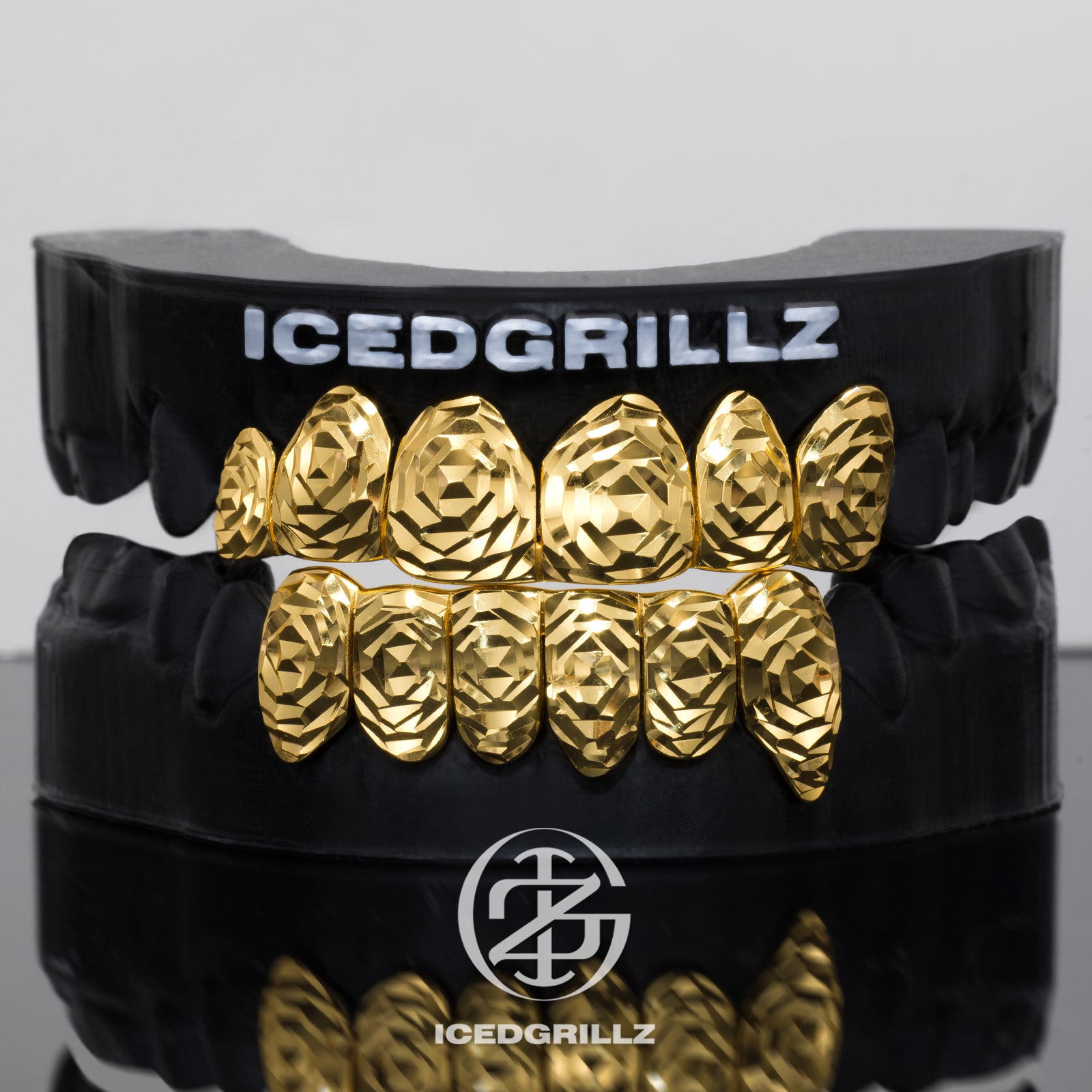 Polished Gold Rose Cut Grillz
