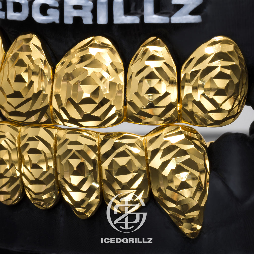 Polished Gold Rose Cut Grillz