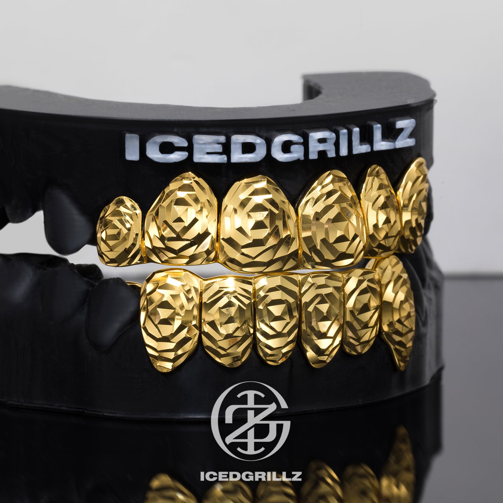 Polished Gold Rose Cut Grillz