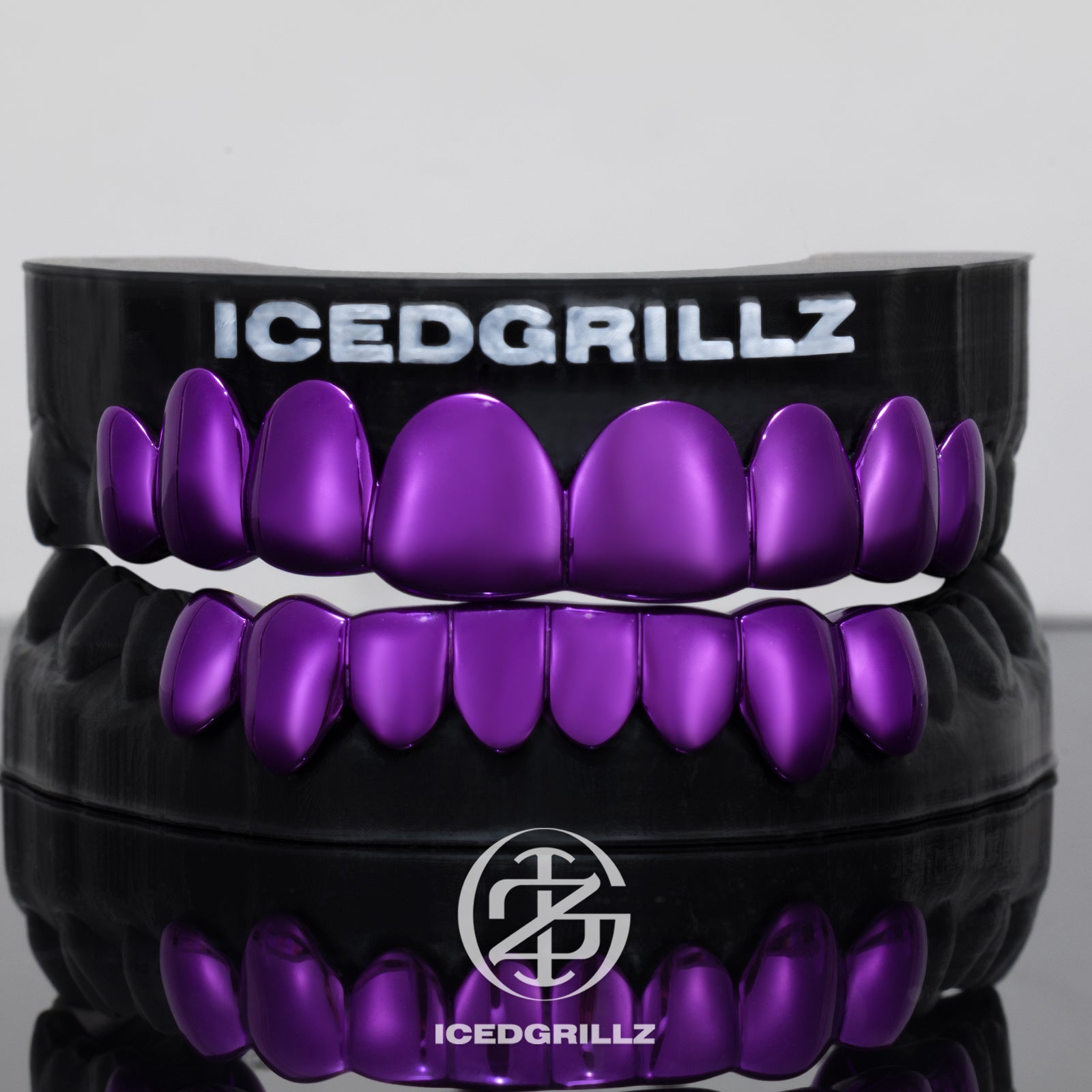 Polished Purple Gold Grillz