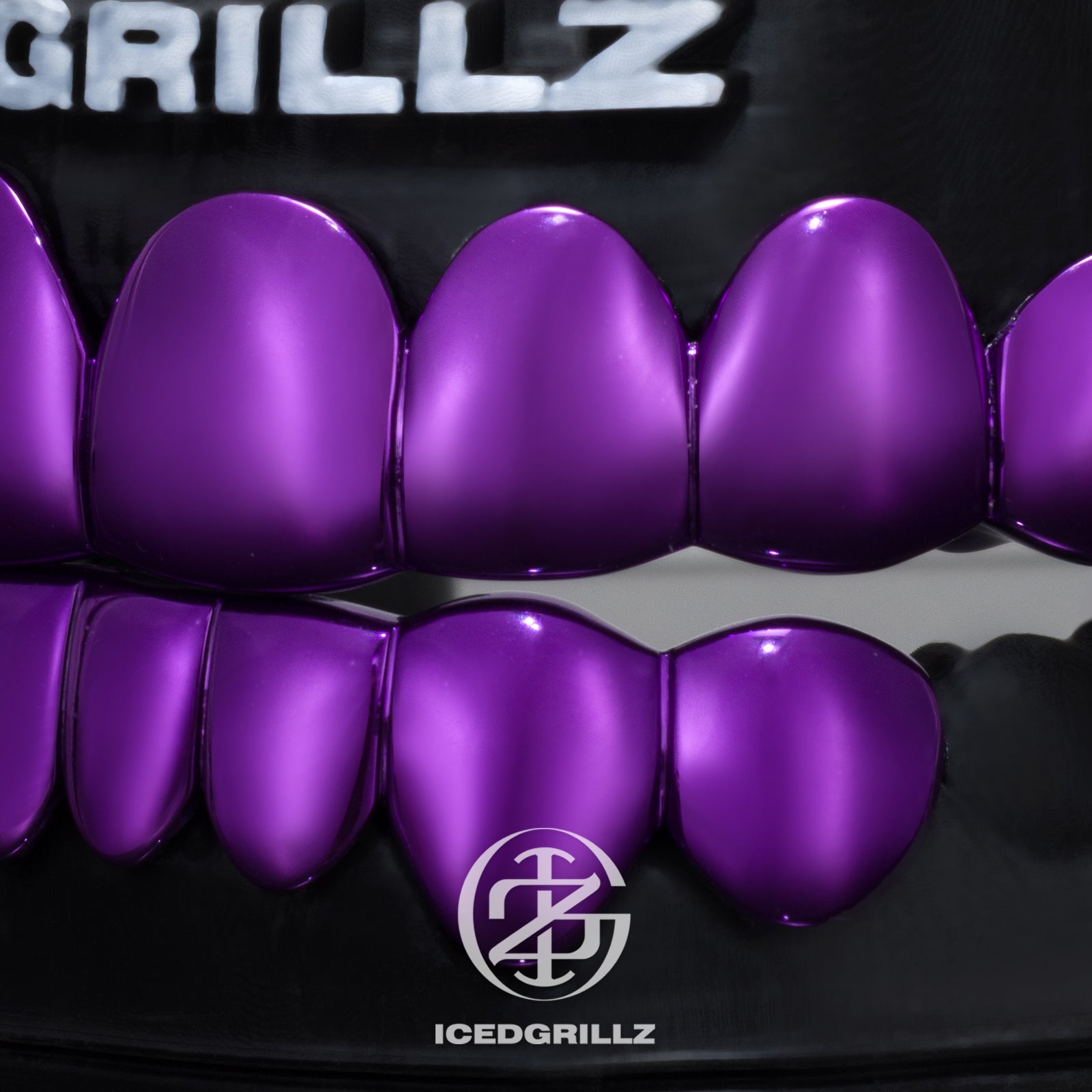 Polished Purple Gold Grillz