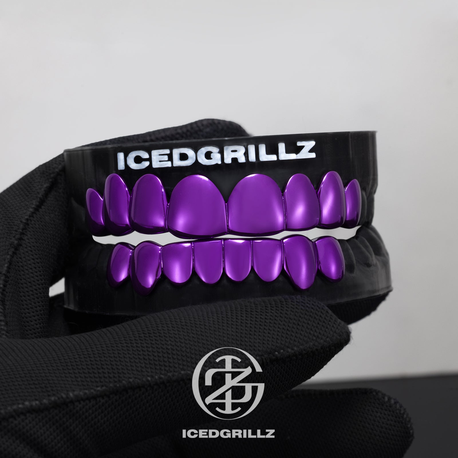 Polished Purple Gold Grillz