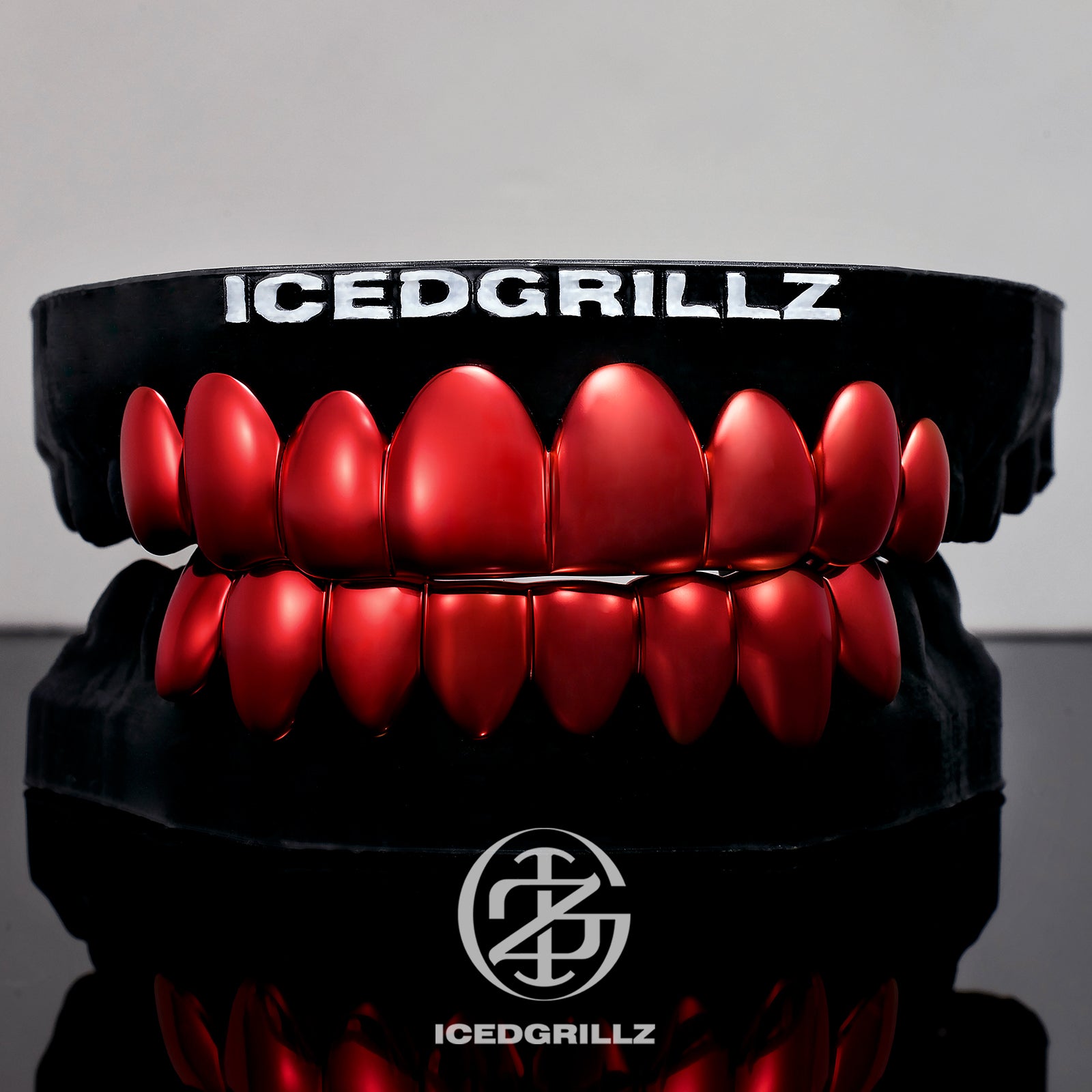 Polished Red Gold Grillz