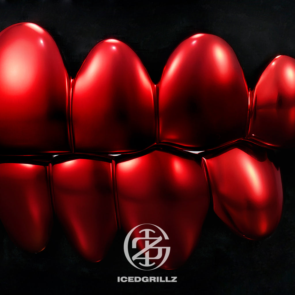 Polished Red Gold Grillz