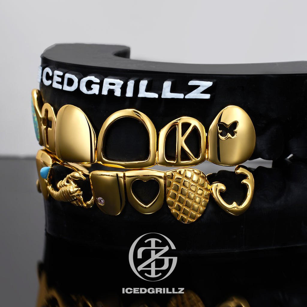 Polished Scorpio Motif Opal Grillz