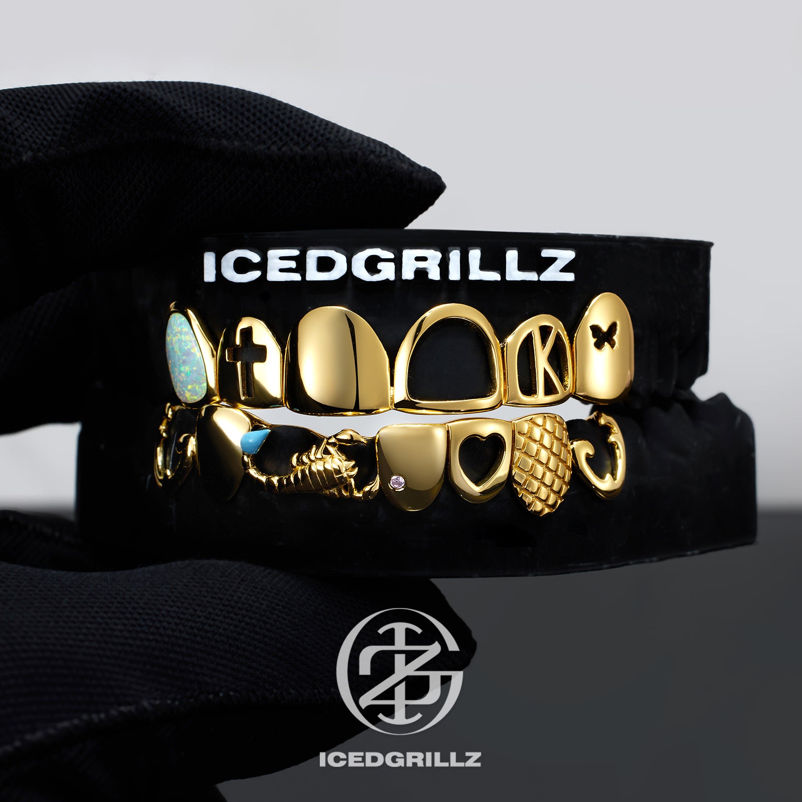 Polished Scorpio Motif Opal Grillz
