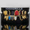 Rainbow Opal Open Face Grillz