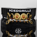 Ruby Flower Drip Star Open Face Grillz