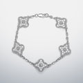 S925 Moissanite Clover Bracelet