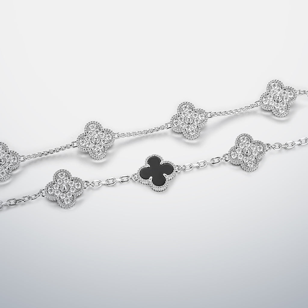 S925 Moissanite Clover Bracelet