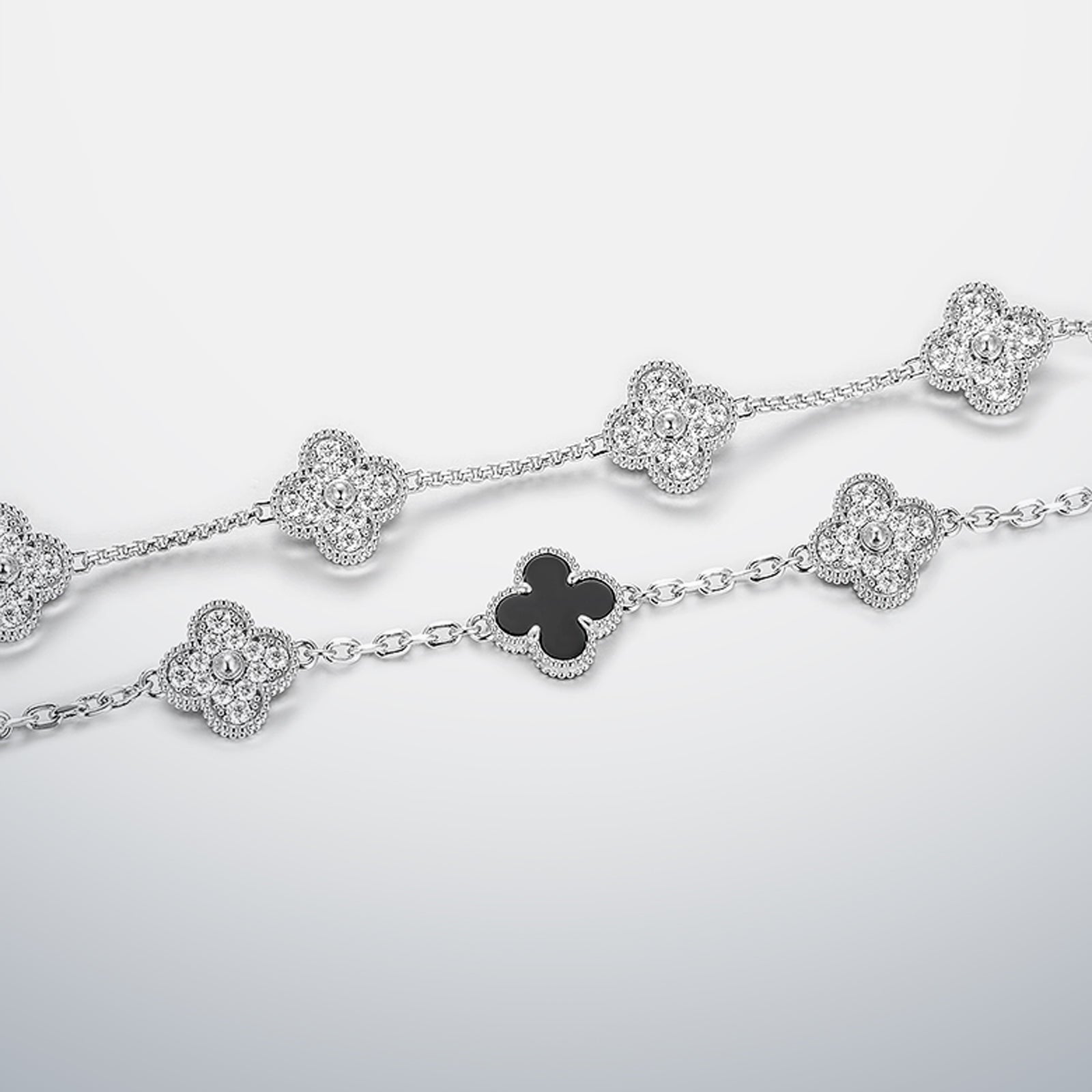 S925 Moissanite Clover Bracelet