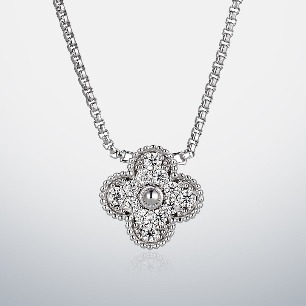 S925 Moissanite Single Clover Chain