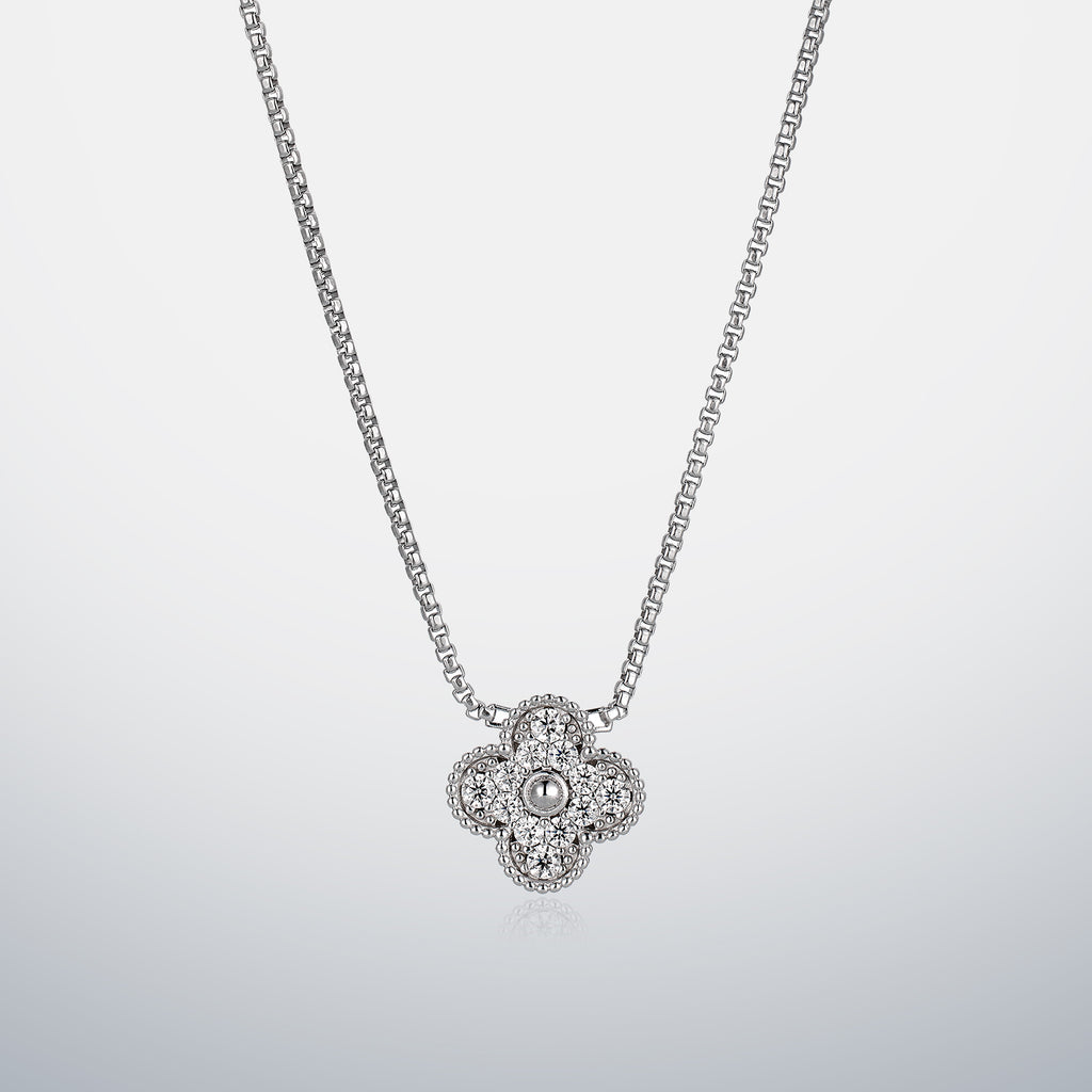S925 Moissanite Single Clover Chain