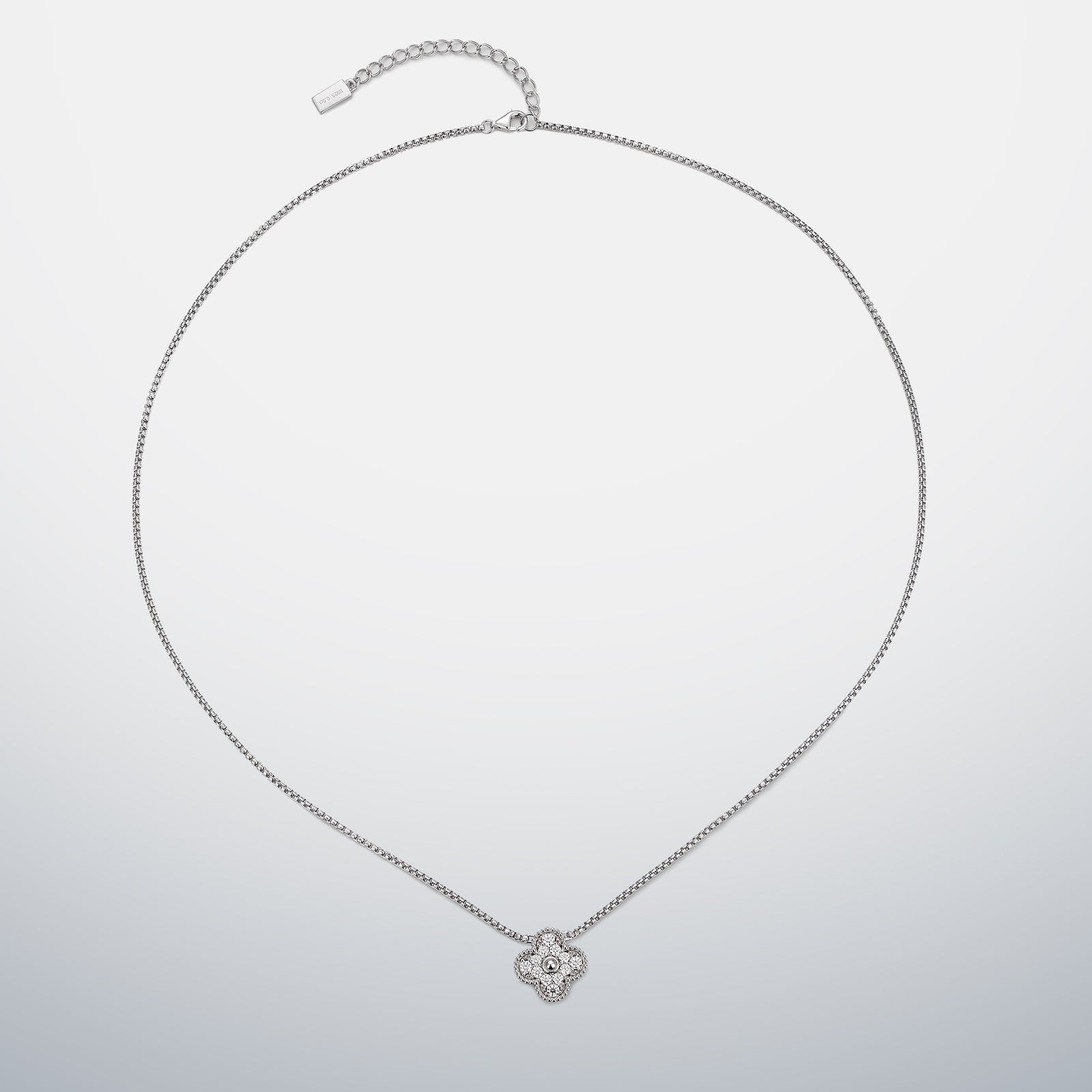 S925 Moissanite Single Clover Chain