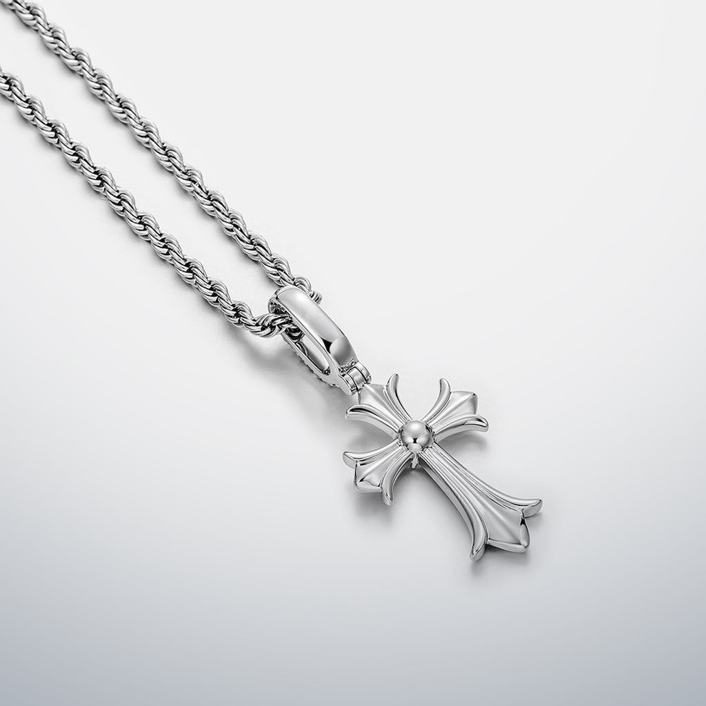 S925 Moissanite Gothic Cross Pendant