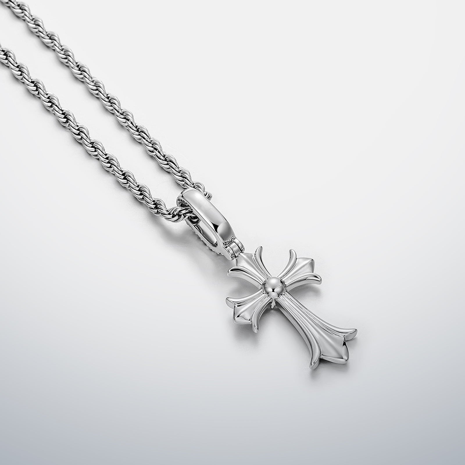 S925 Moissanite Gothic Cross Pendant