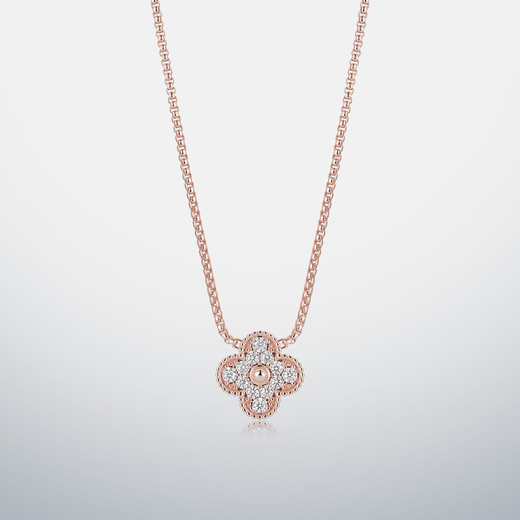 S925 Moissanite Single Clover Chain