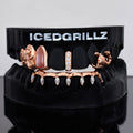 Scorpion Blossom Drop Marquise Bar Grillz