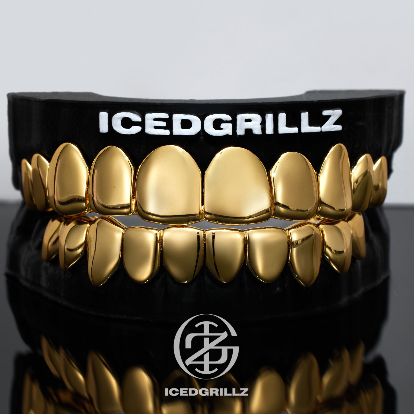 Solid Plain Polished Yellow Gold Grillz