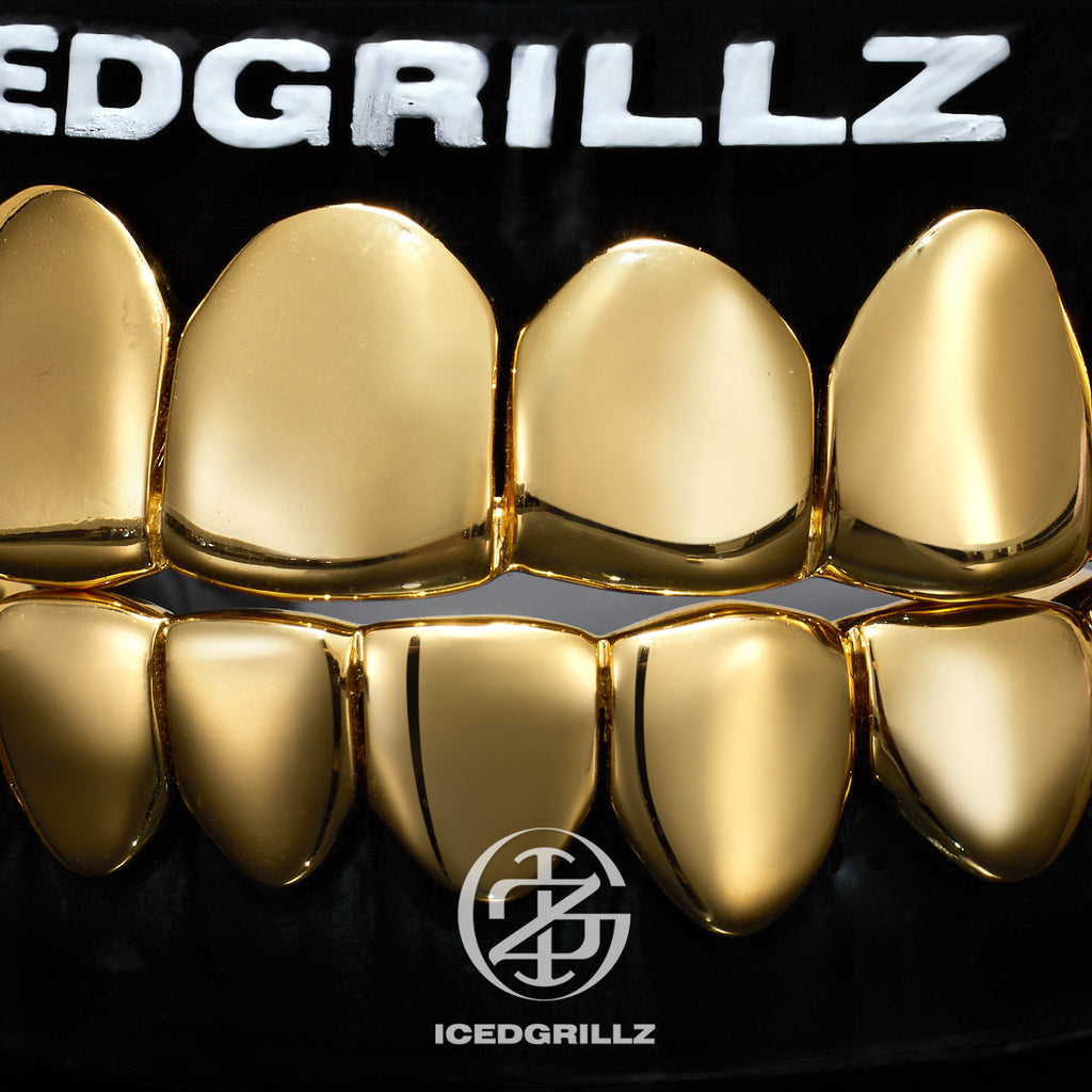 Solid Plain Polished Yellow Gold Grillz