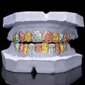 Tri-Tone Diamond Cut Dust Grillz