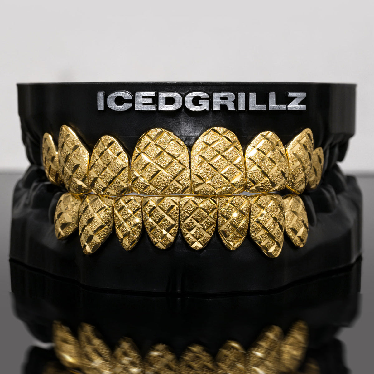 X-Cut Over Diamond Dust Custom Grillz