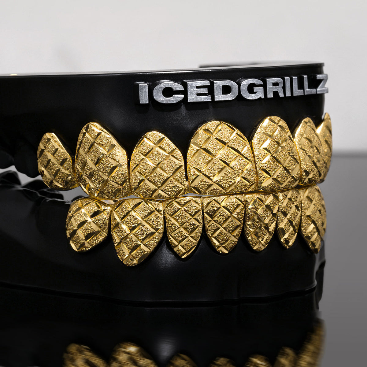 X-Cut Over Diamond Dust Custom Grillz