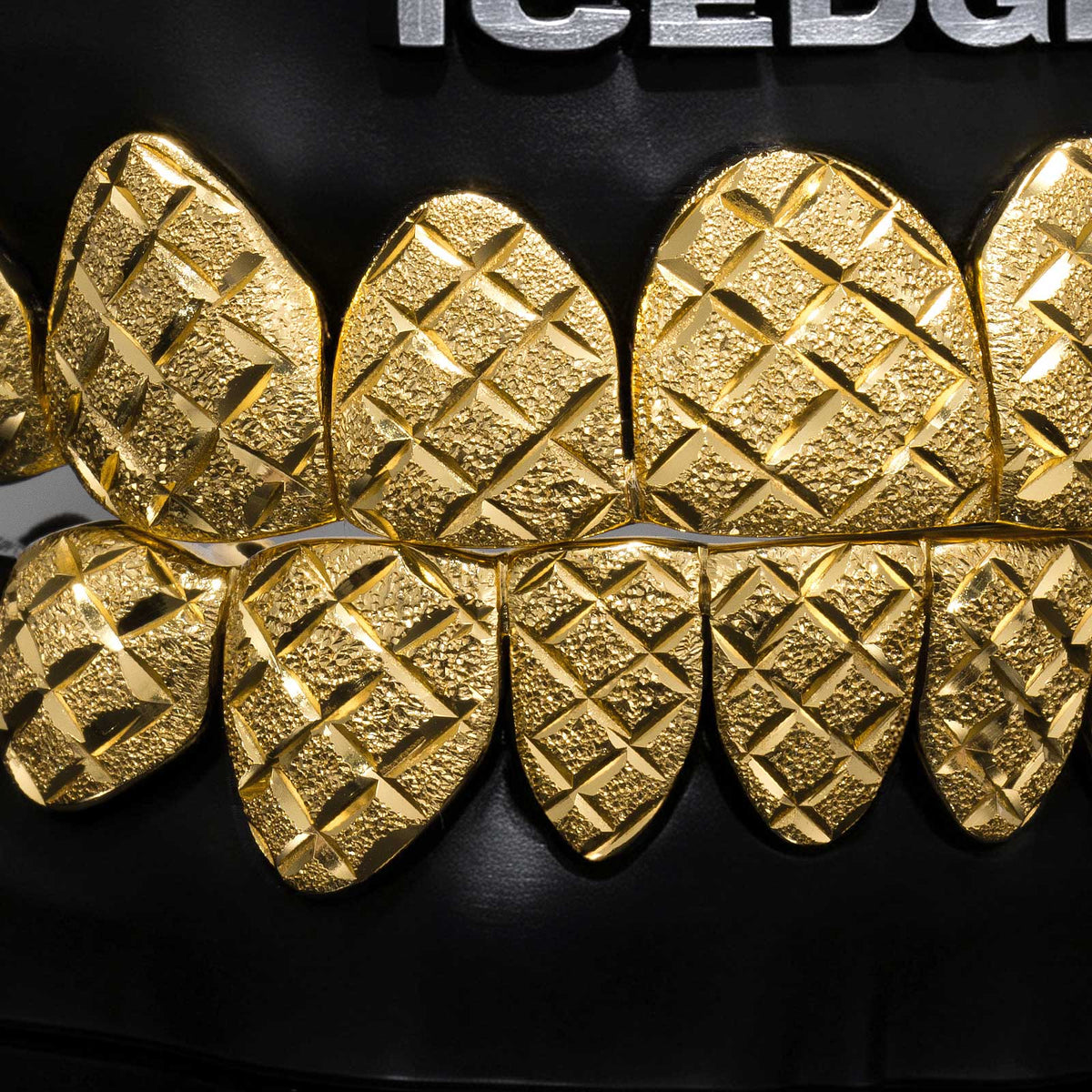 X-Cut Over Diamond Dust Custom Grillz