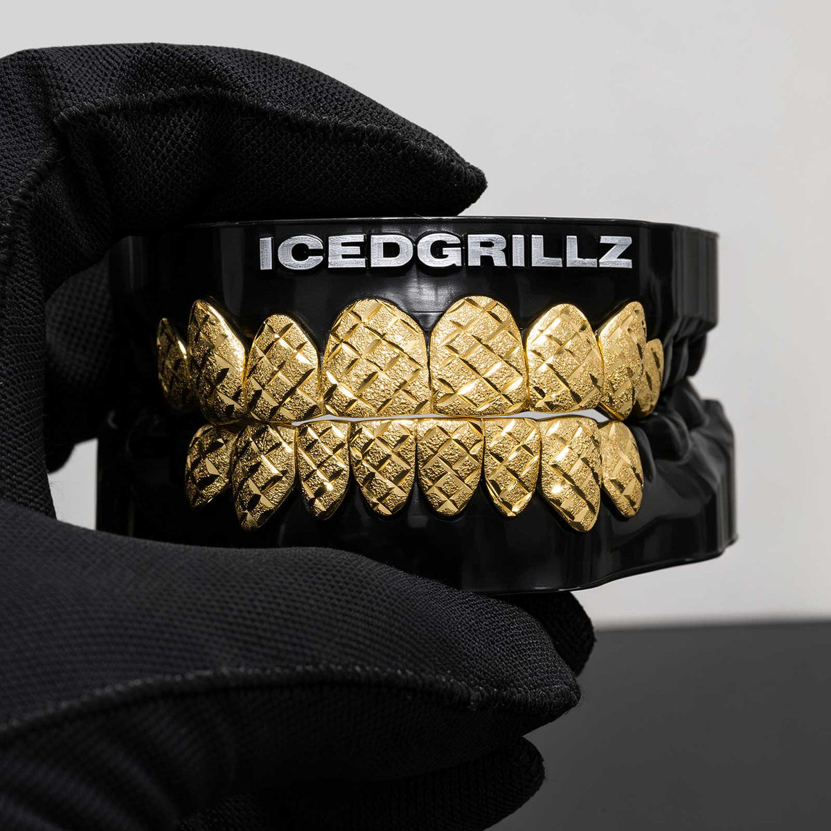 X-Cut Over Diamond Dust Custom Grillz